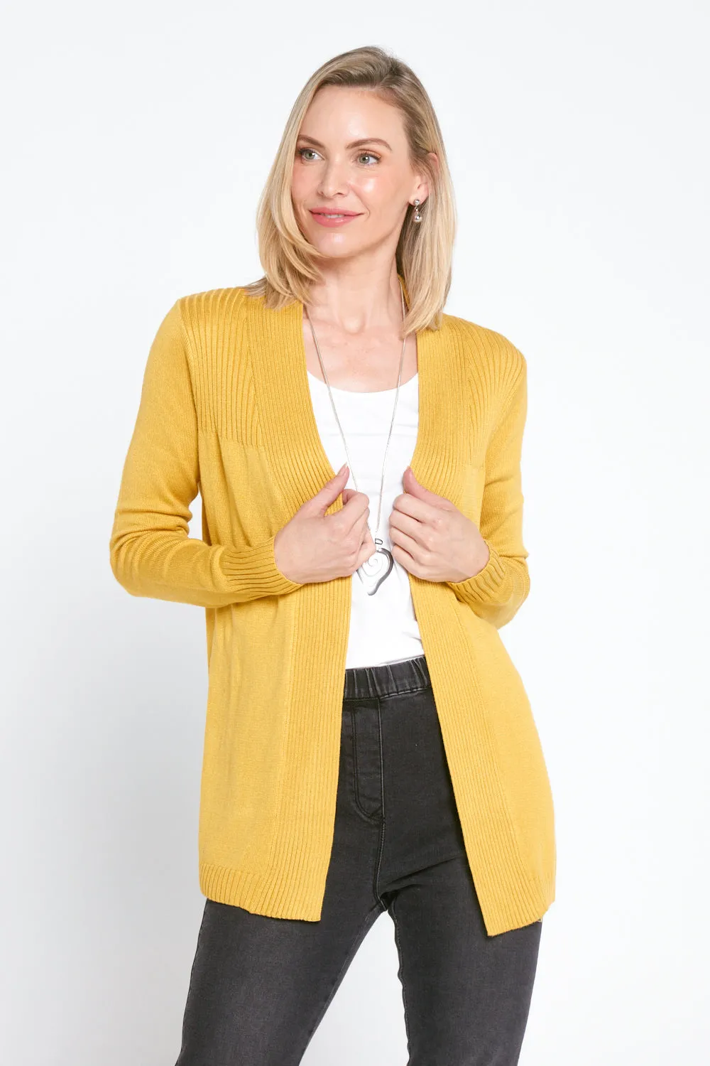 Dani Cotton Cardigan - Yellow