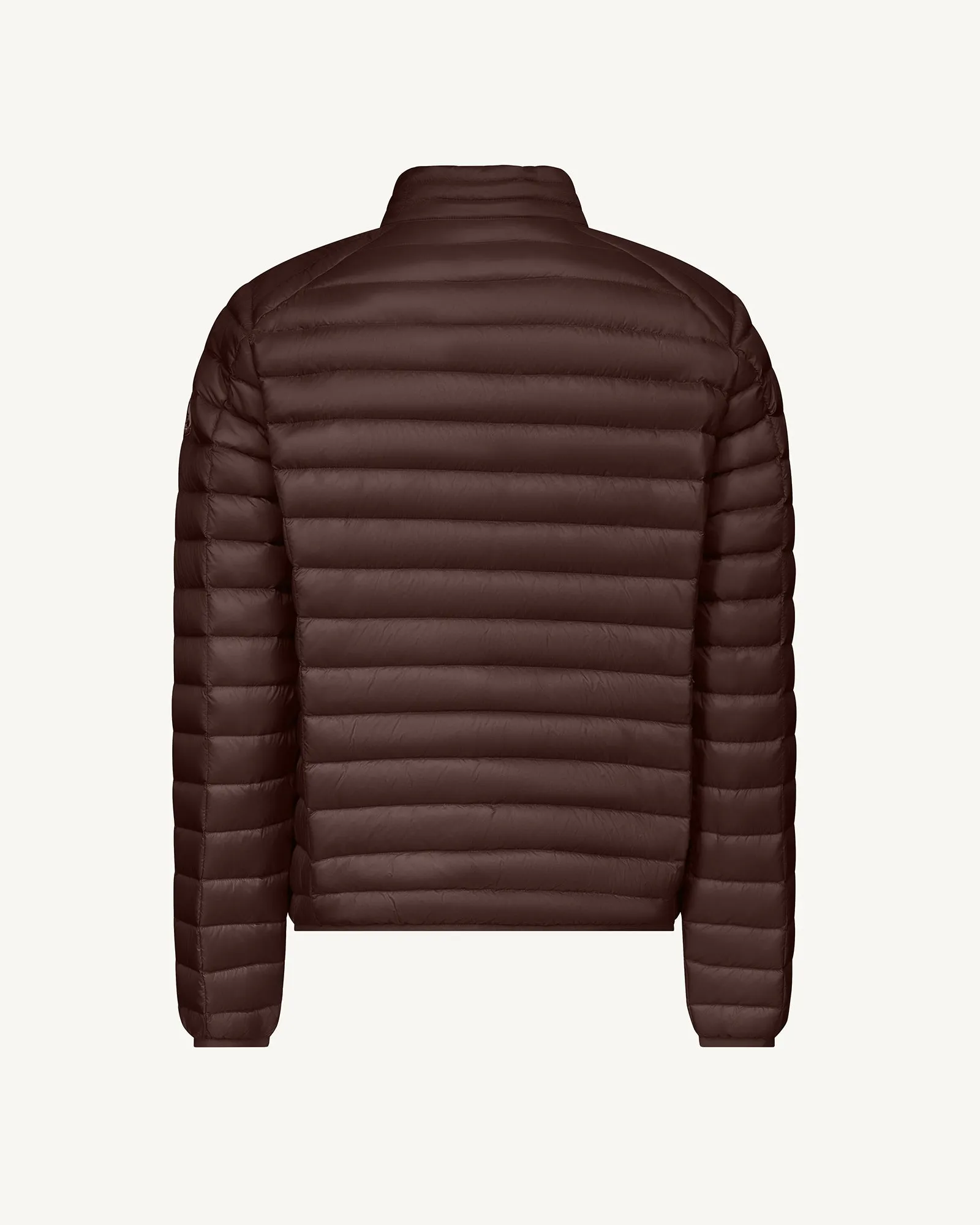 Dark chocolate Lightweight down jacket Mat