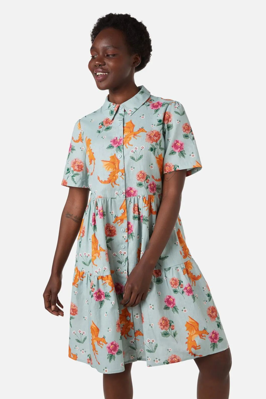 Dragon Shirt Dress