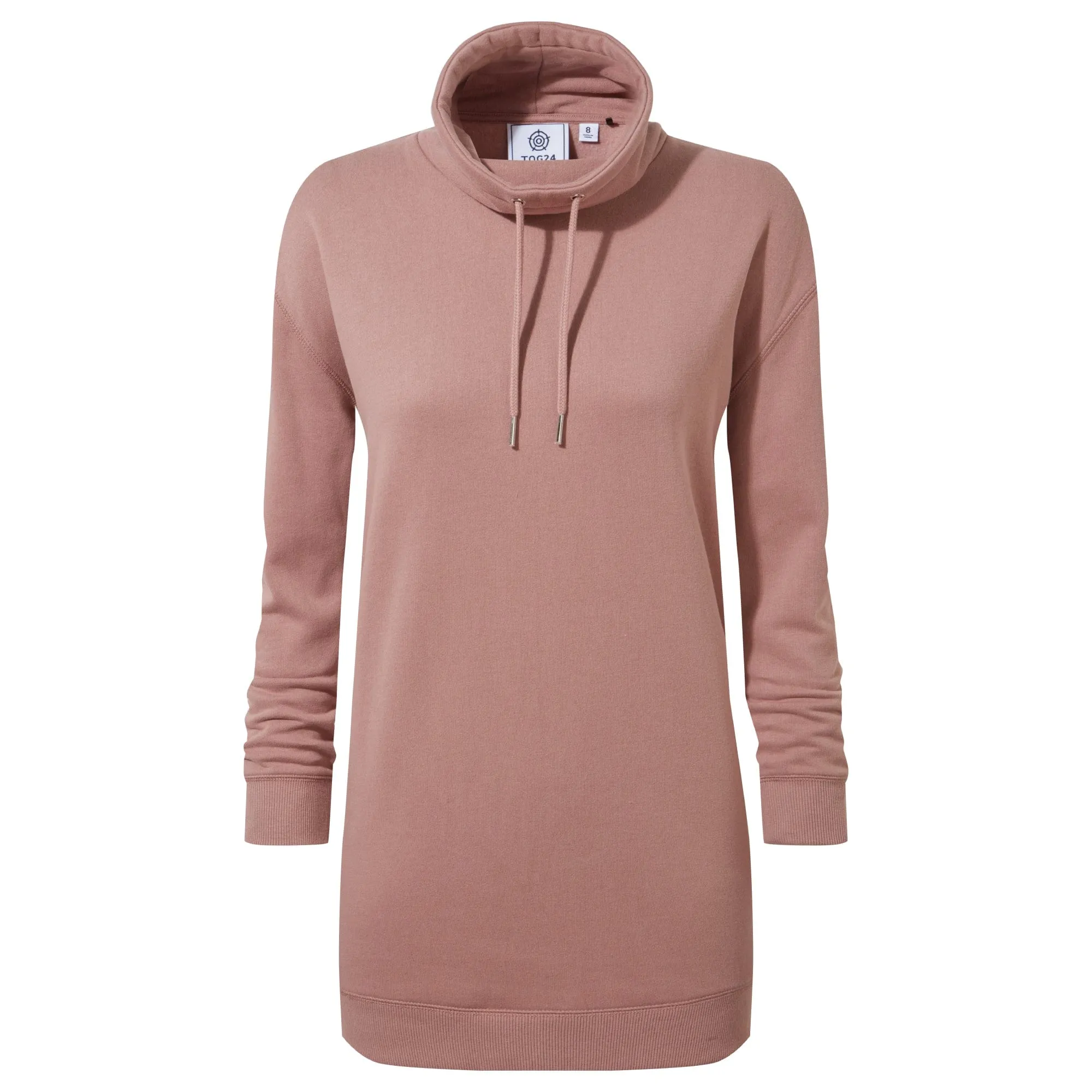 Drakeford Womens Longline Sweat - Faded Pink