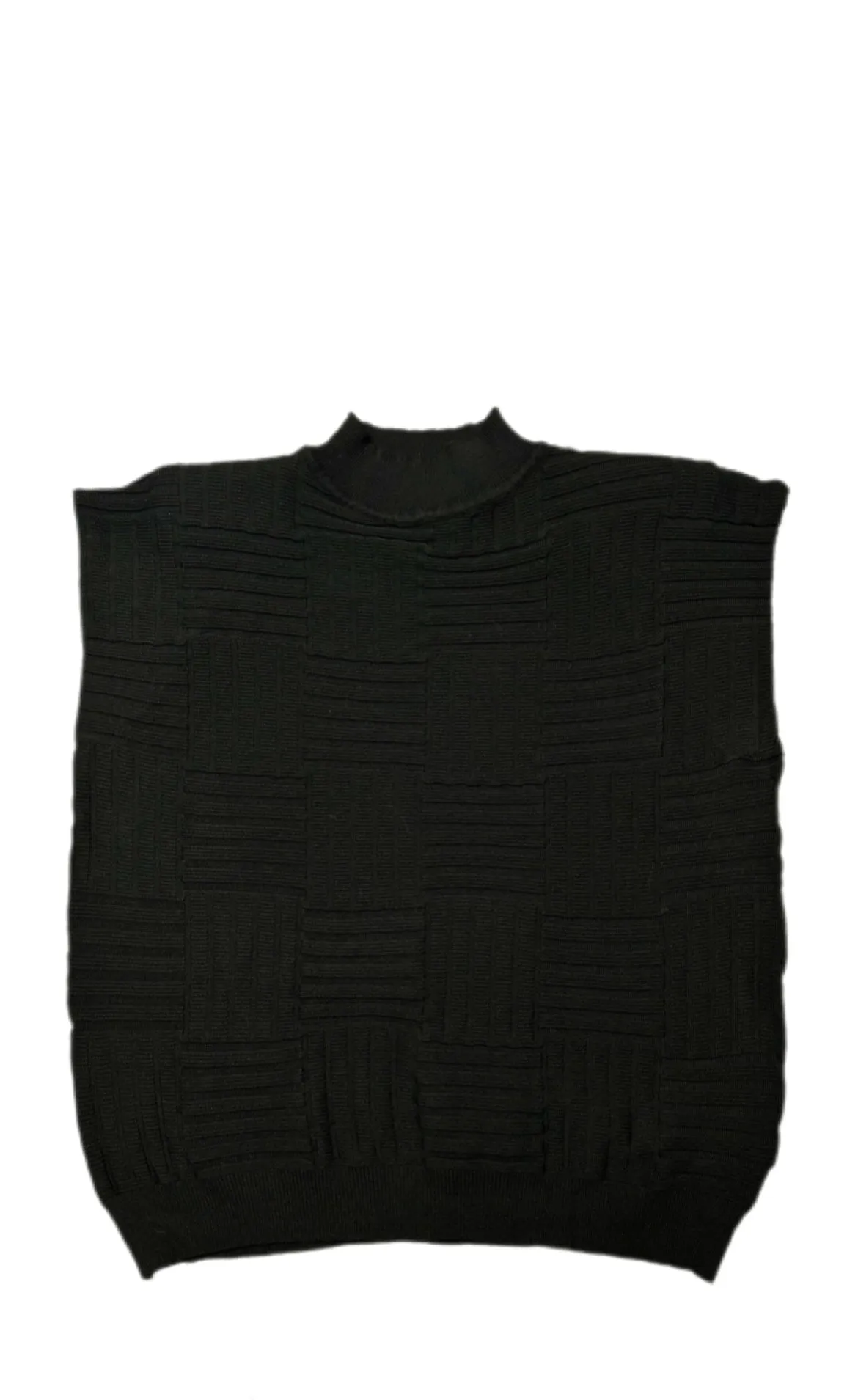 ELSA.M Mock Neck Ribbed Vest