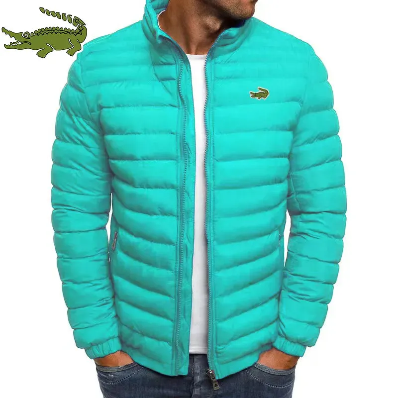 Embroidery Cartelo Winter Men's Warm Packable Jacket Lightweight Men's Down Filled Bubble Ski Jacket Quilted Thicker Jacket