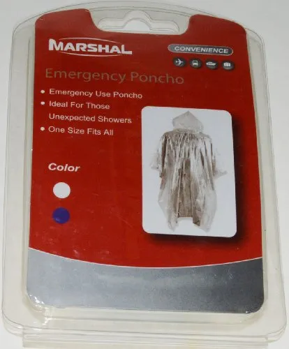 Emergency Poncho By Marshal (White)