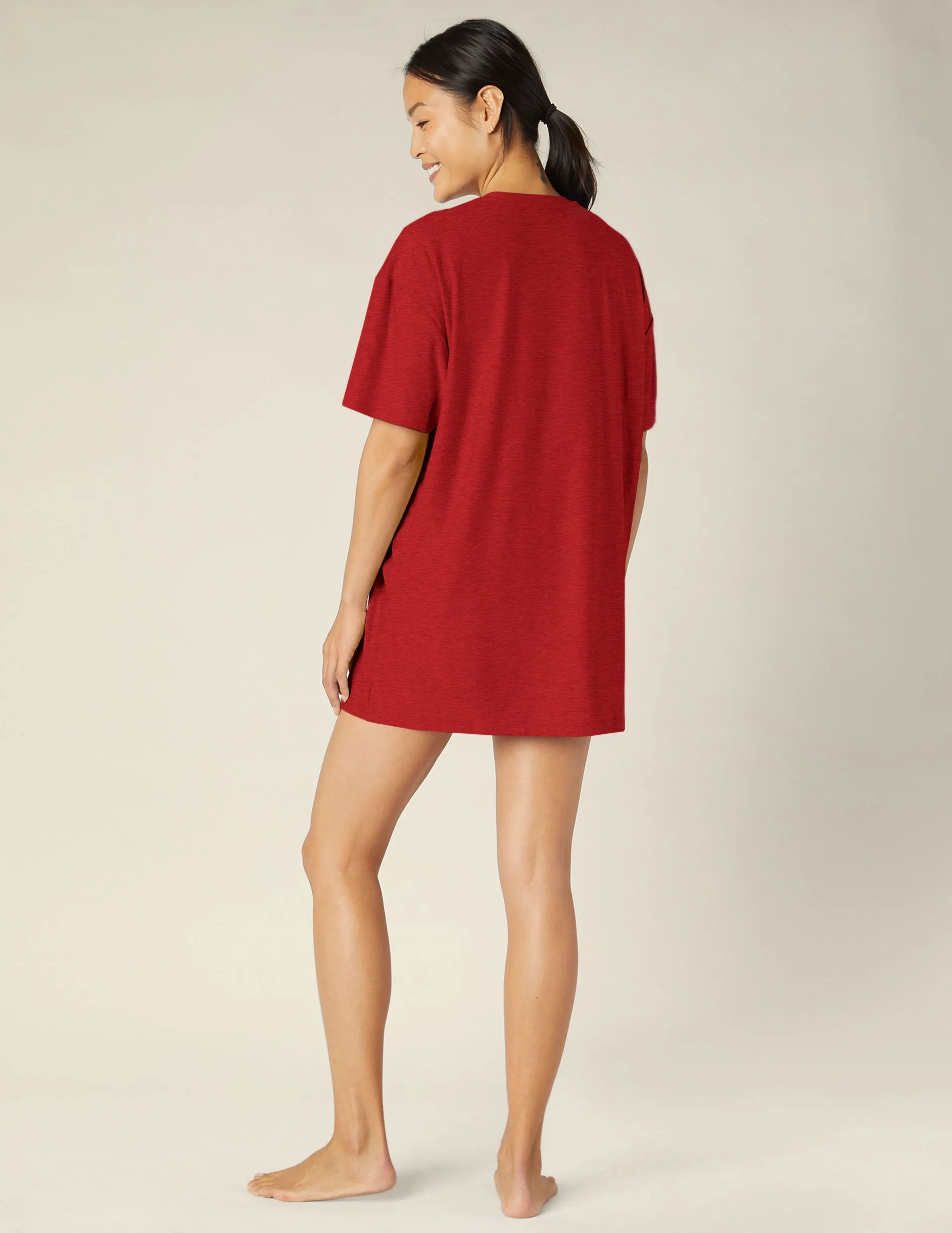 Featherweight Hit Snooze Sleep Tee Dress