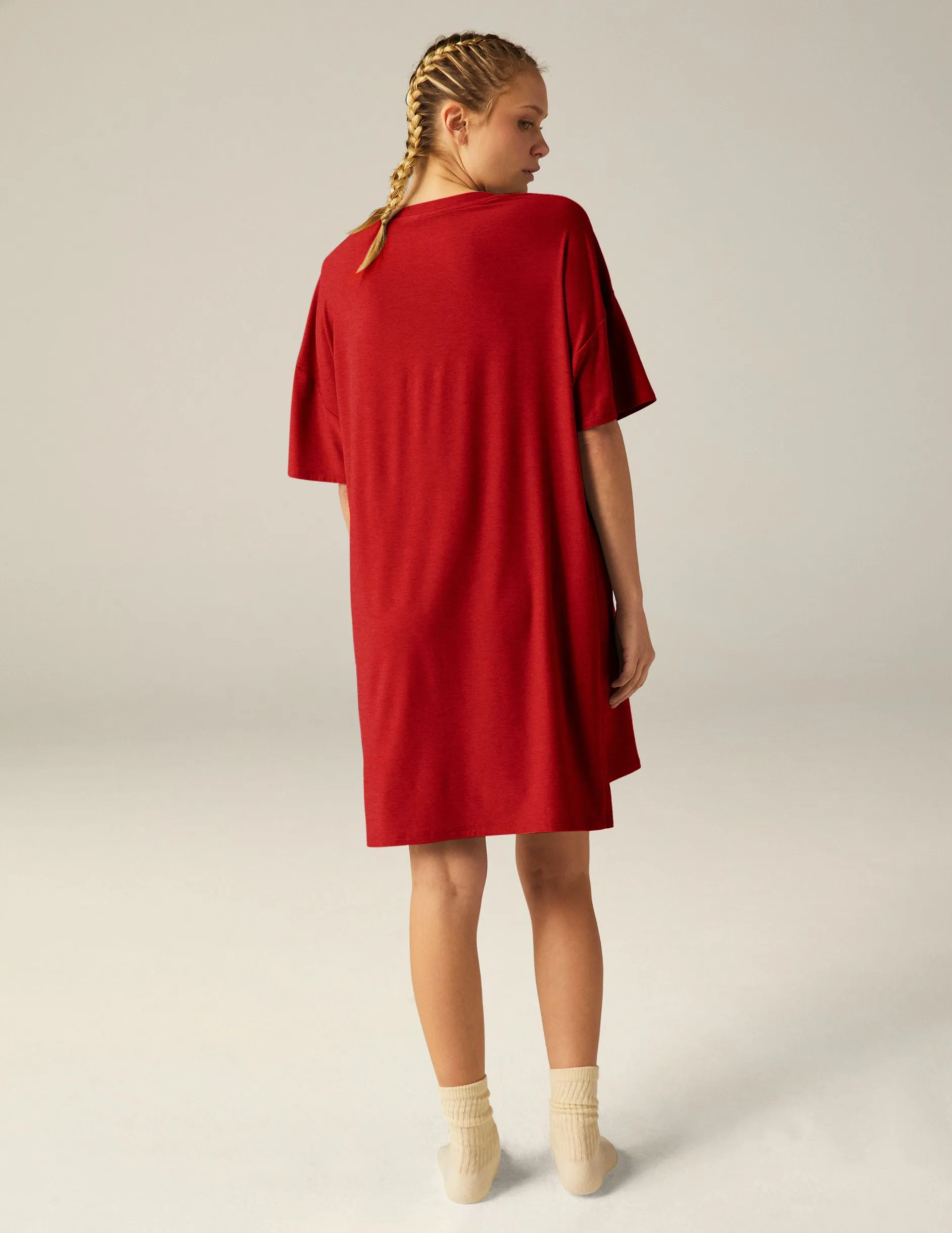 Featherweight V Rested Sleep Tee Dress