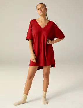 Featherweight V Rested Sleep Tee Dress