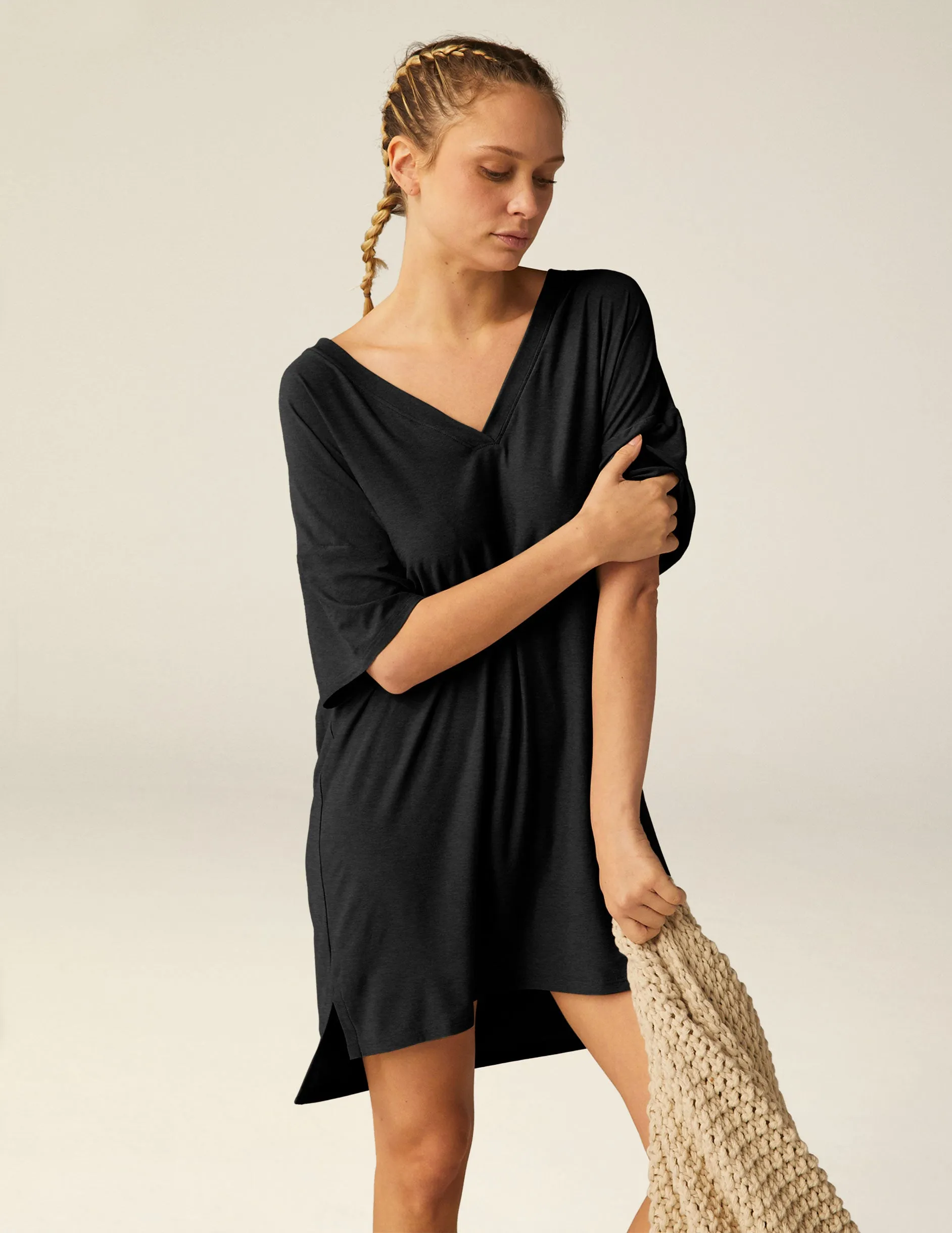 Featherweight V Rested Sleep Tee Dress