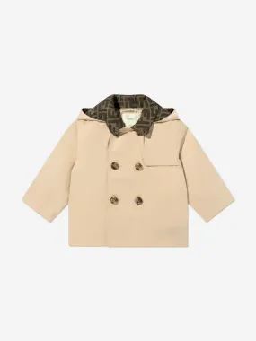 Fendi Baby Bear Trench Jacket in Beige