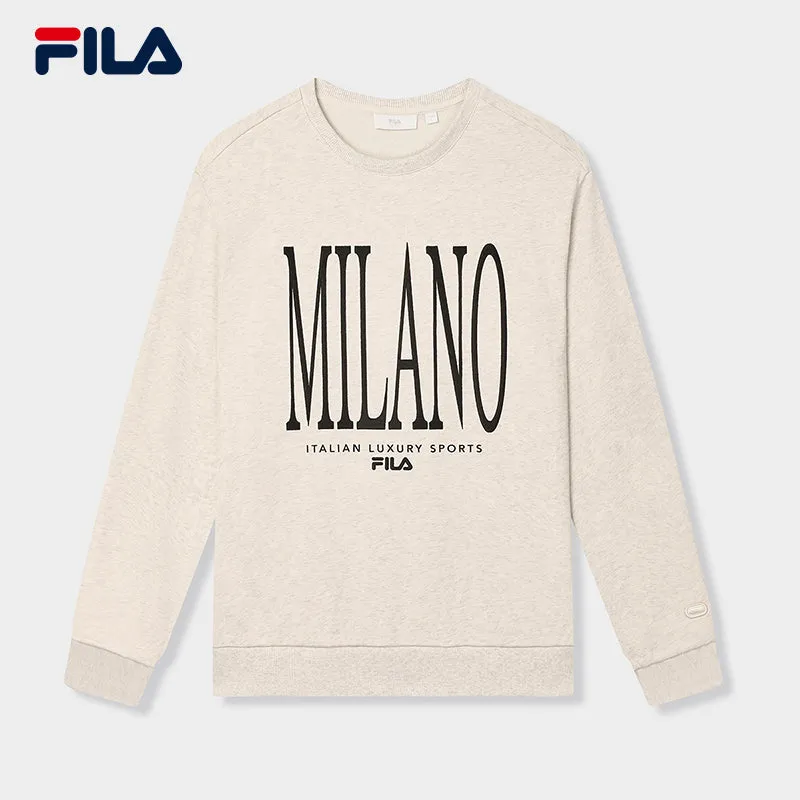 FILA CORE LIFESTYLE FILA MILANO STUDIO IN MILAN Men Sweatshirt (Grey / Light Khaki)