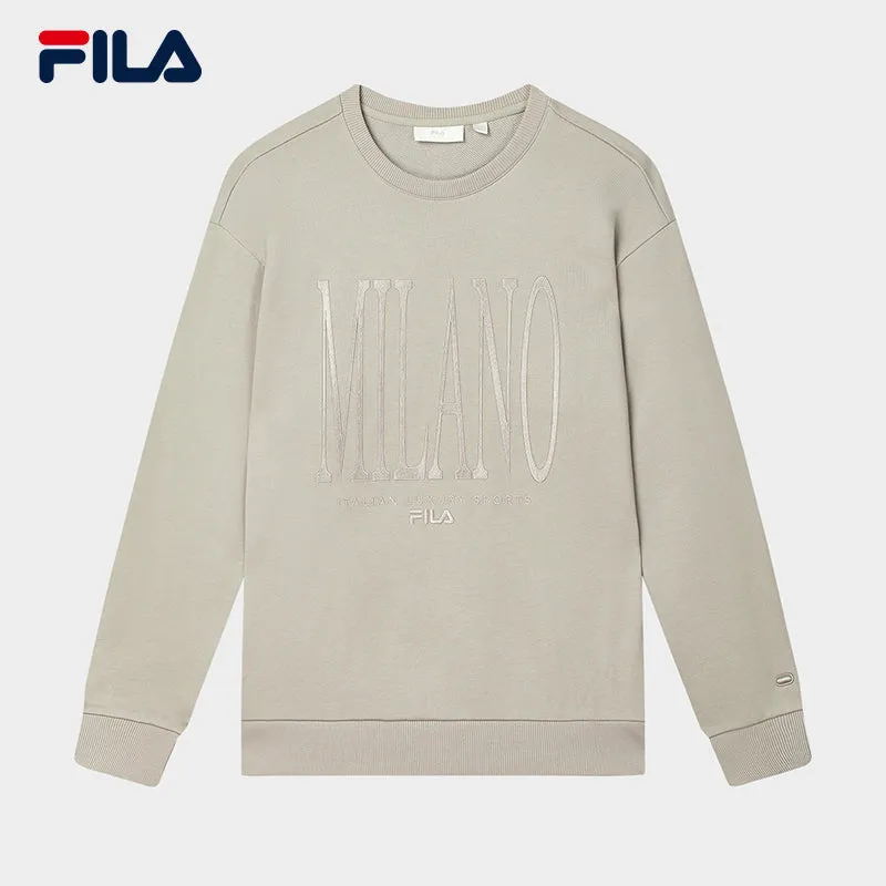 FILA CORE LIFESTYLE FILA MILANO STUDIO IN MILAN Men Sweatshirt (Grey / Light Khaki)