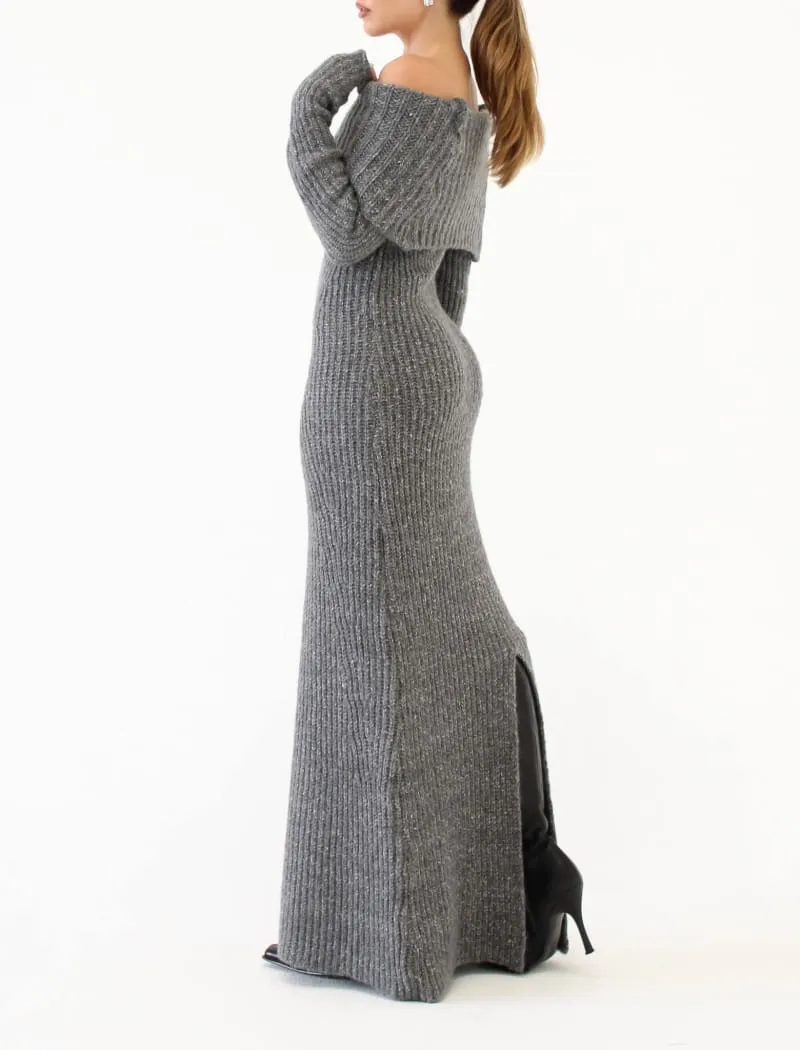 Fireside Maxi Dress | Charcoal Heather