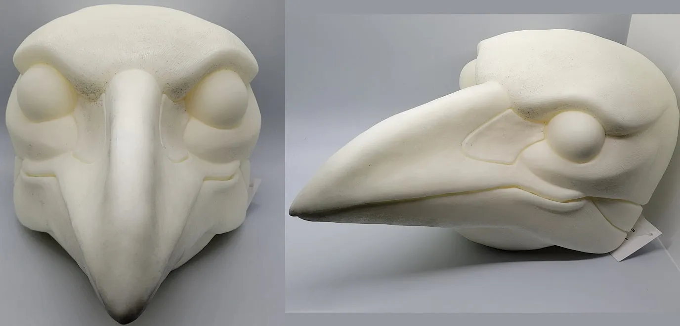 Foam Corvid Head