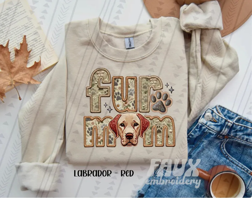 Fur Mom Lab Sweatshirt - Natural Stone