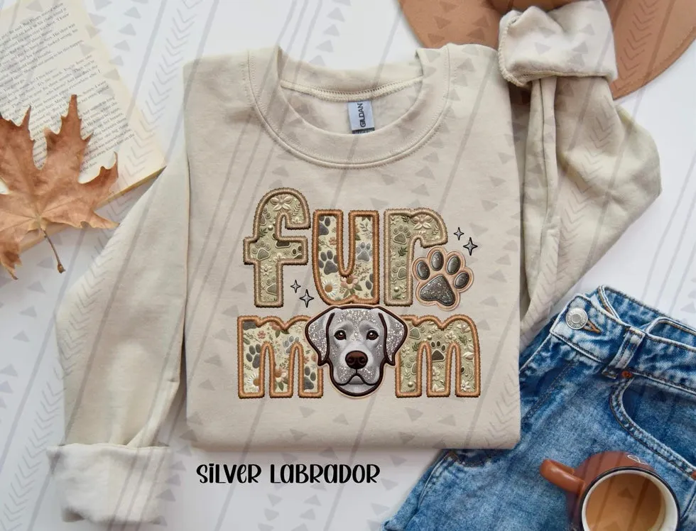 Fur Mom Lab Sweatshirt - Natural Stone