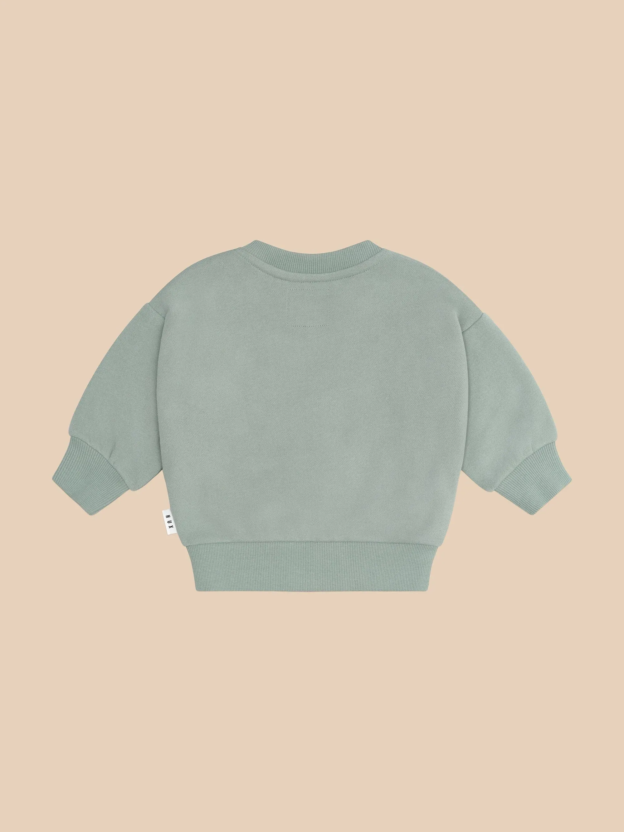 Furry Hux Sweatshirt - Mineral Green