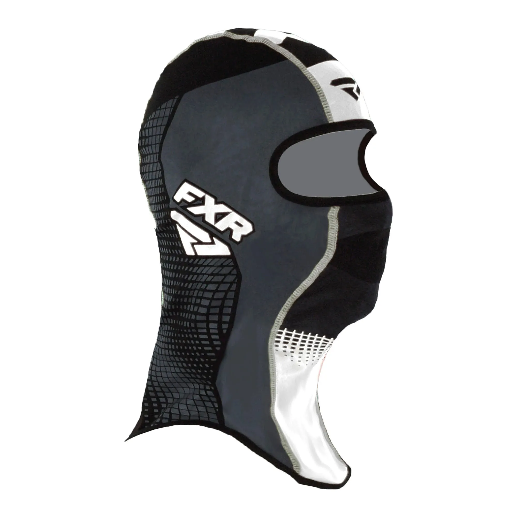 FXR Shredder Thermal Snowmobile Balaclava Black/White