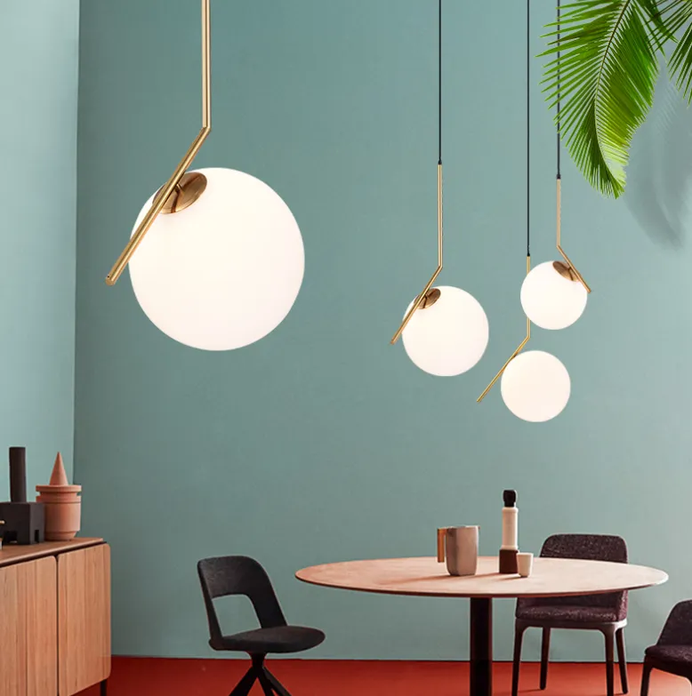 Glass Ball Pendant Light