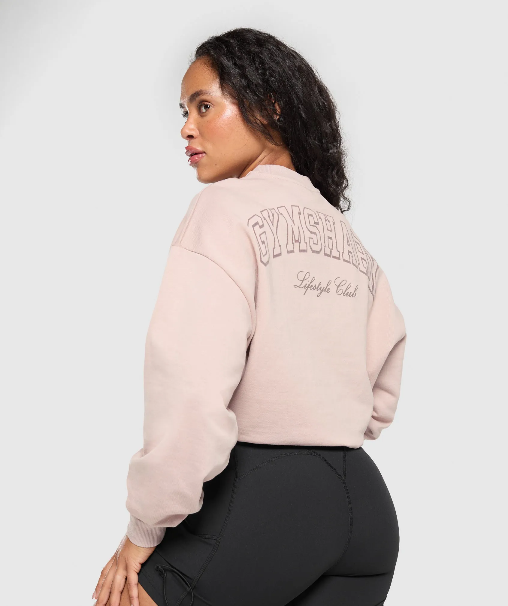 Gymshark Collegiate Sweatshirt - Muted Pink