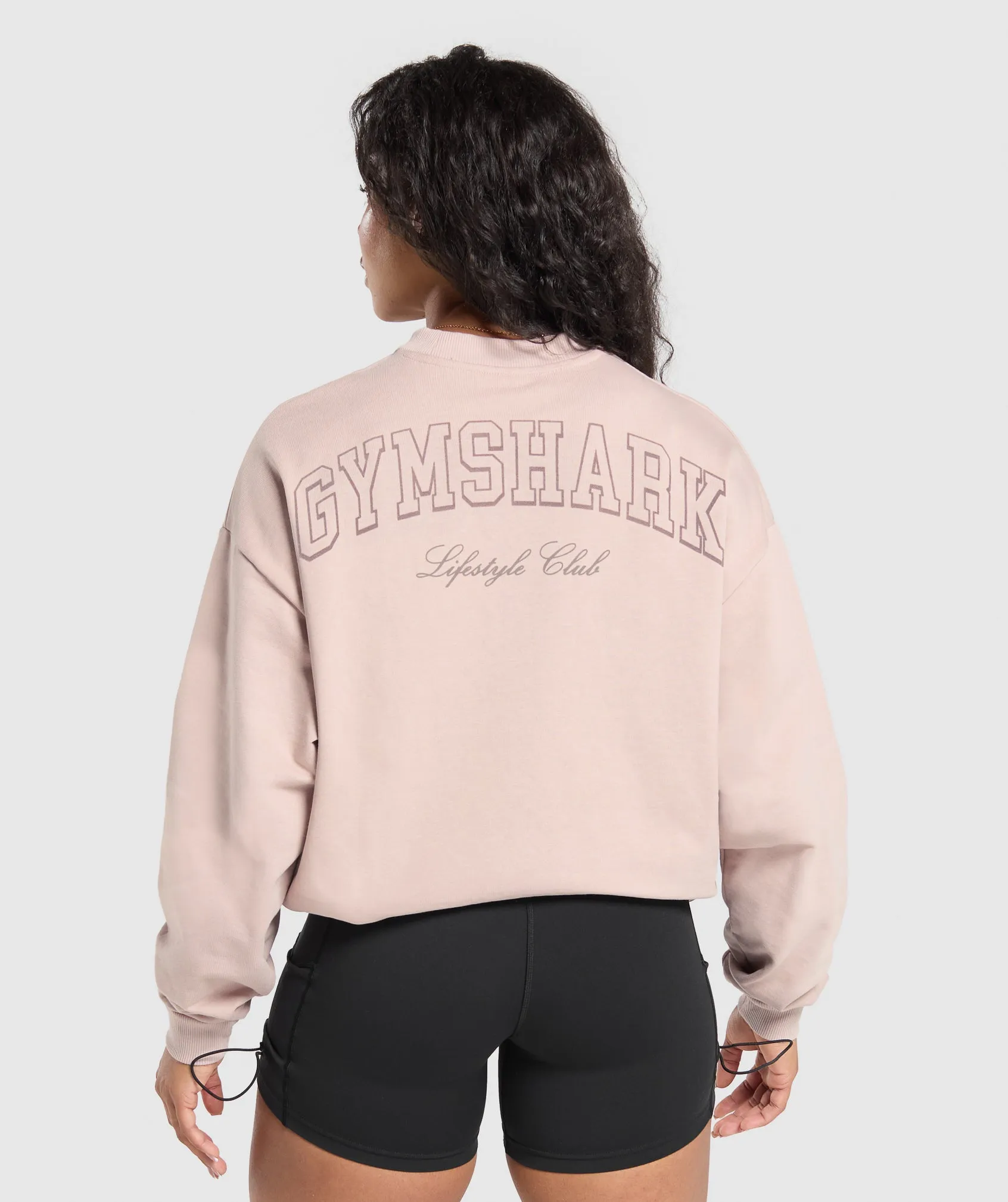 Gymshark Collegiate Sweatshirt - Muted Pink