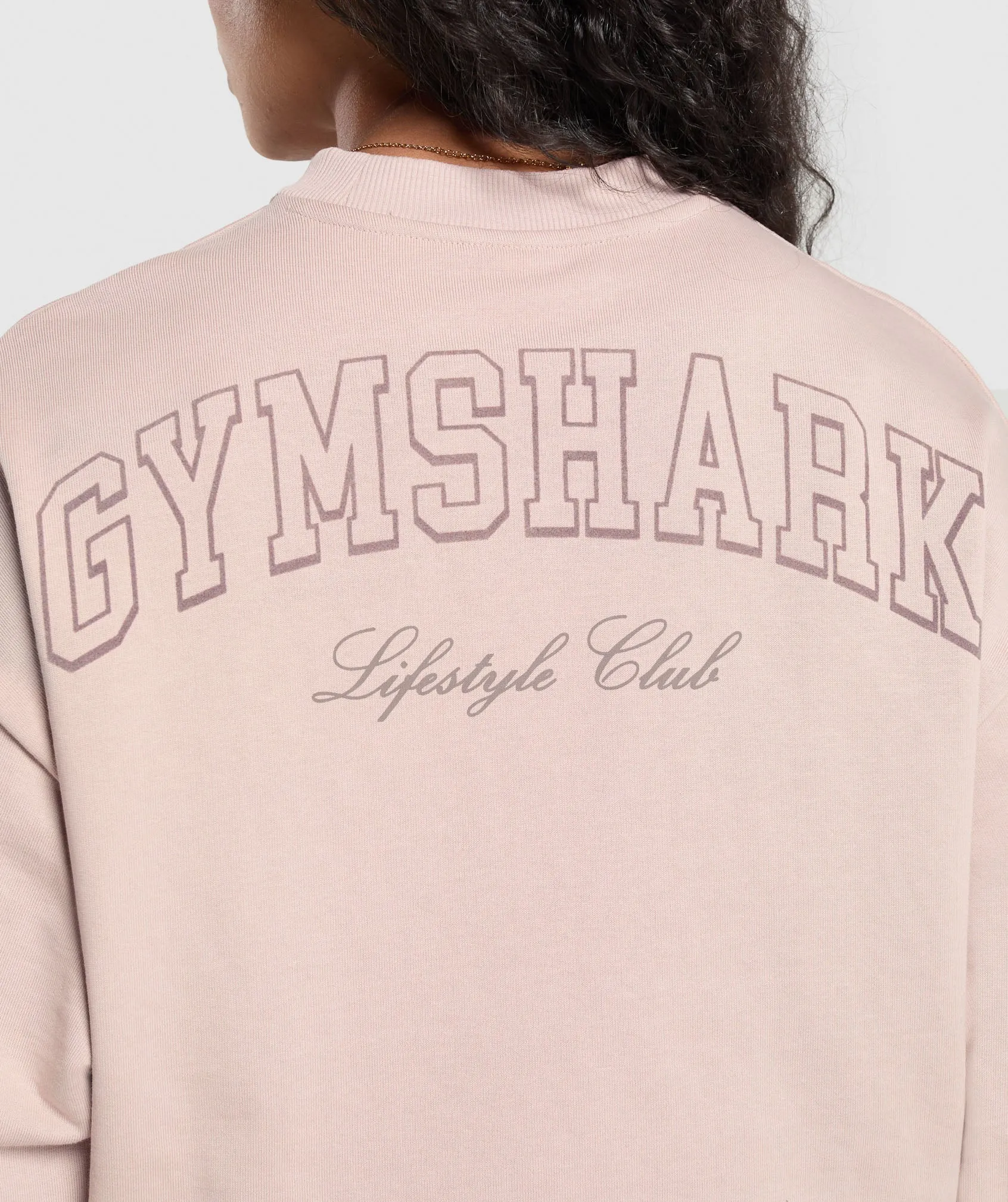 Gymshark Collegiate Sweatshirt - Muted Pink