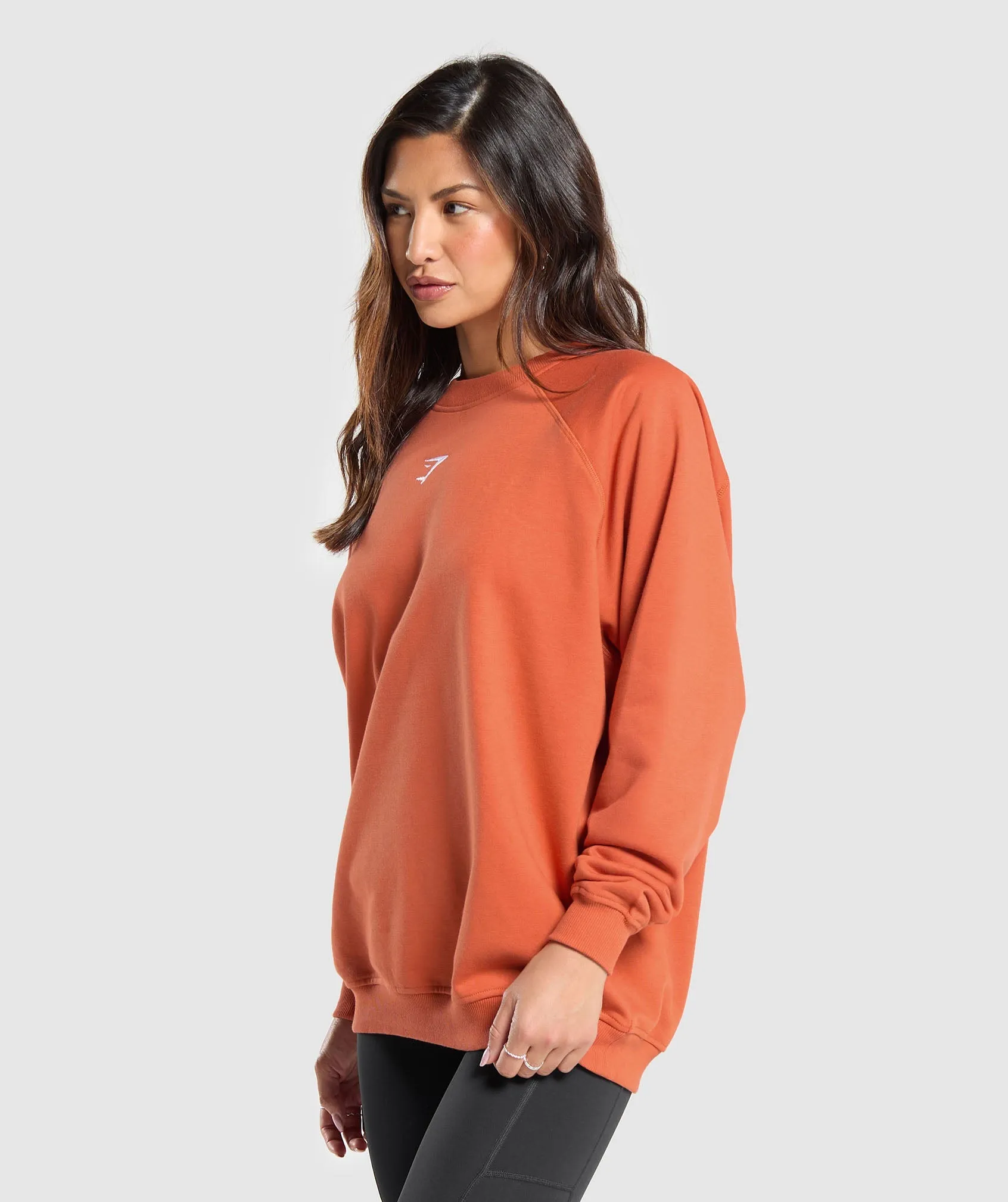 Gymshark Training Oversized Fleece Sweatshirt - Muted Orange