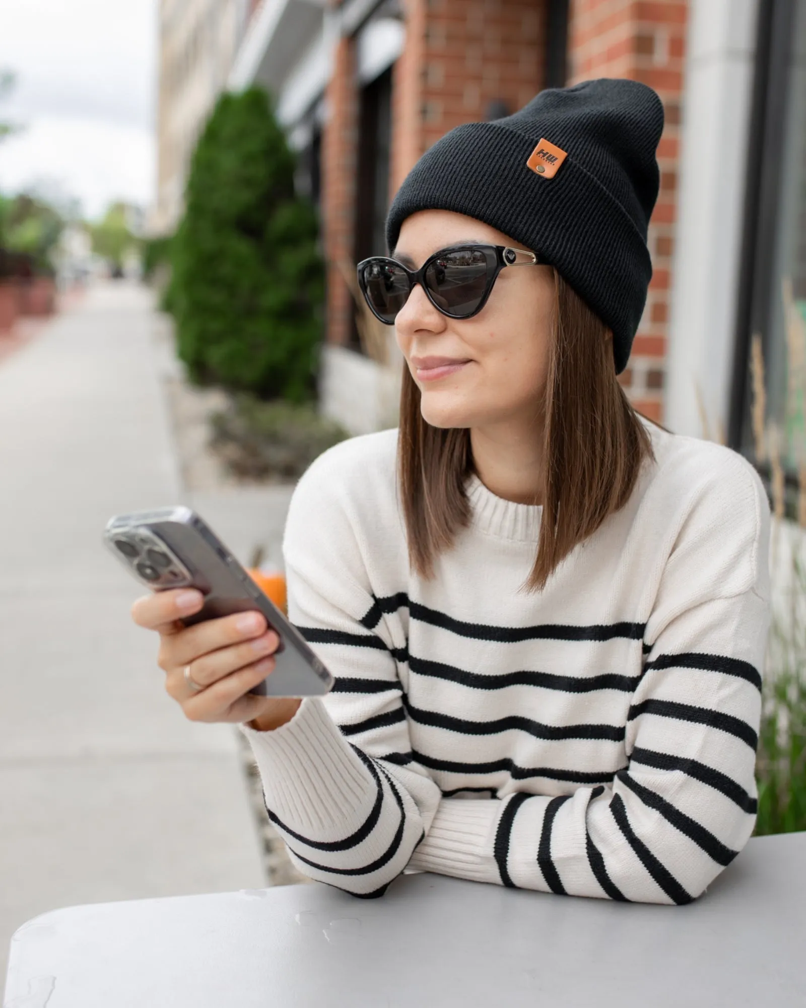 HAAKWEAR Knit Cuffed Beanie - Charcoal Black, Made in USA