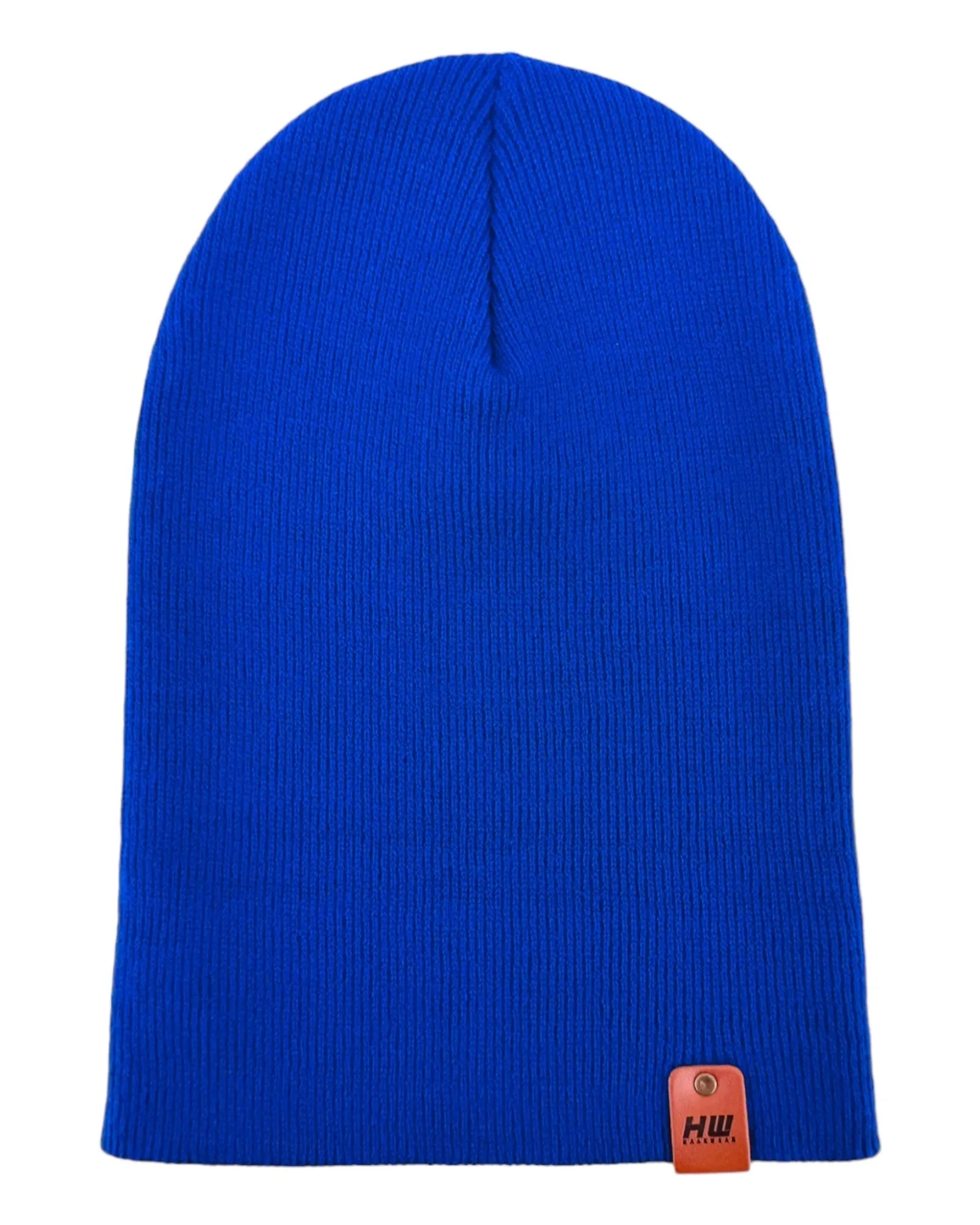 HAAKWEAR Knit Cuffed Beanie - Sapphire Blue, Made in USA