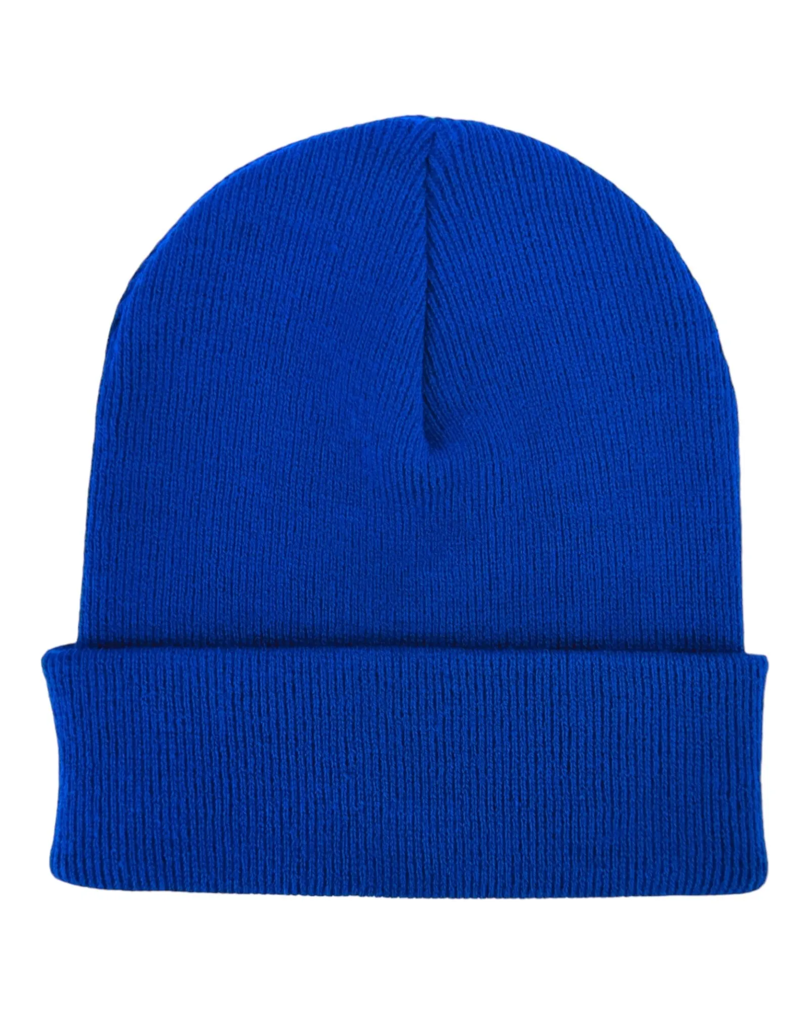 HAAKWEAR Knit Cuffed Beanie - Sapphire Blue, Made in USA