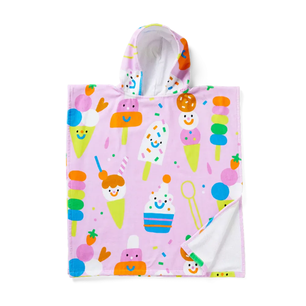 HALCYON NIGHTS KIDS HOODED TOWEL SUNDAE FUN DAY