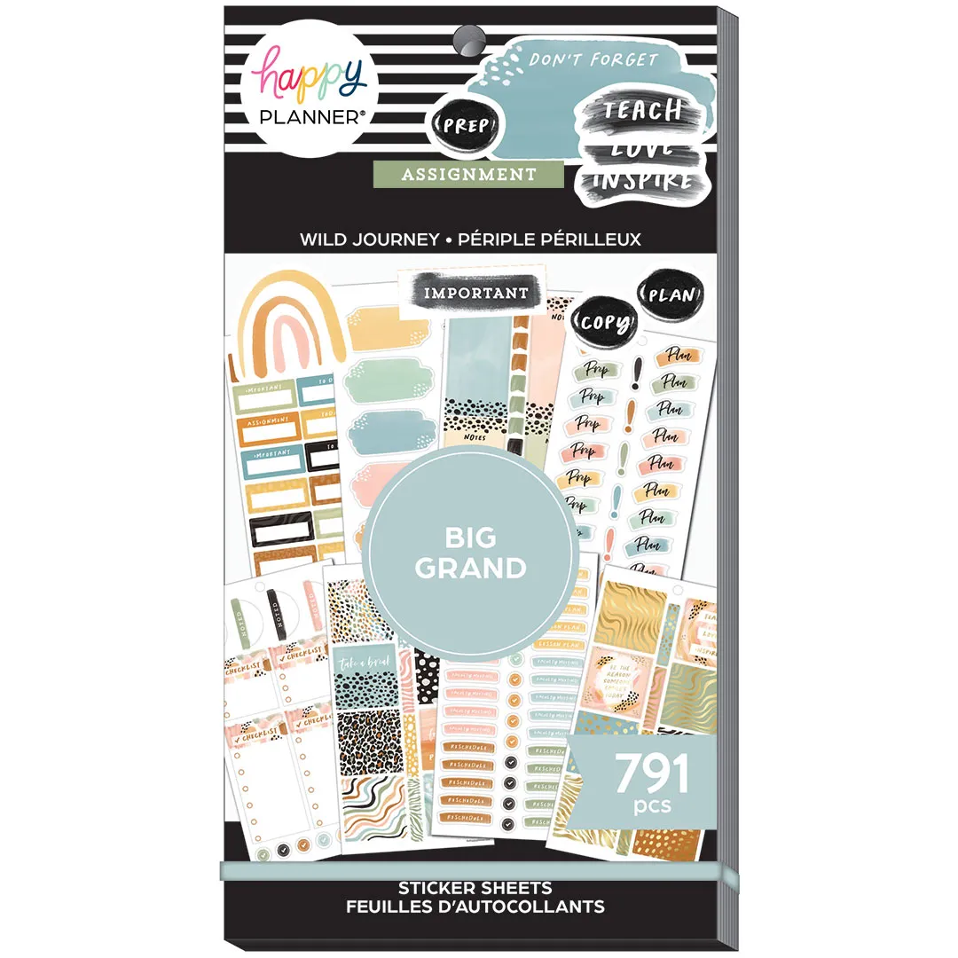 Happy Planner Big Wild Journey Sticker Book Value Pack