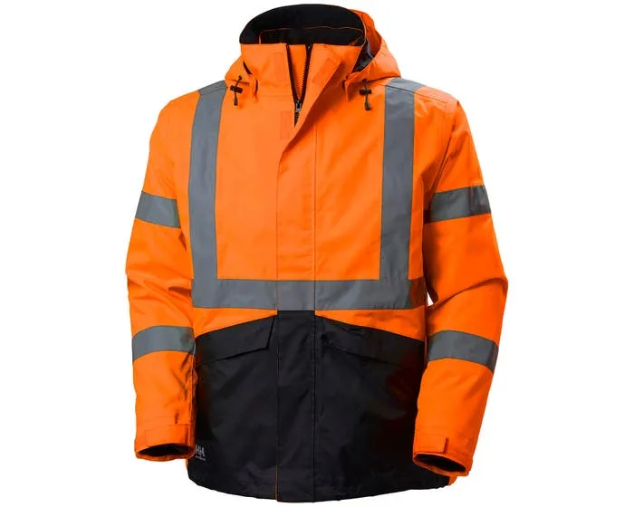 Helly Hansen Hi-Vis Alta Shell Coat 71071 Orange Waterproof Jacket