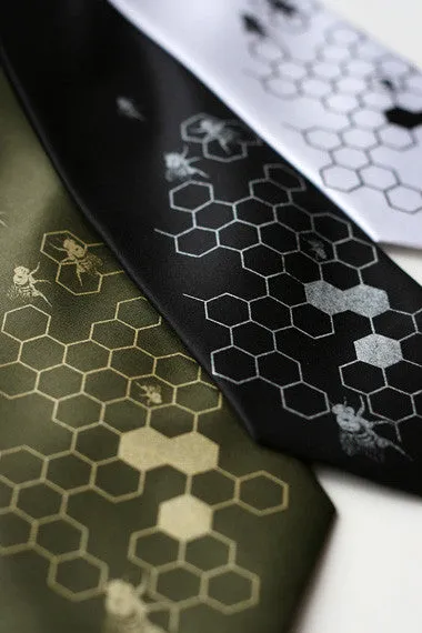 Hive Microfiber Necktie