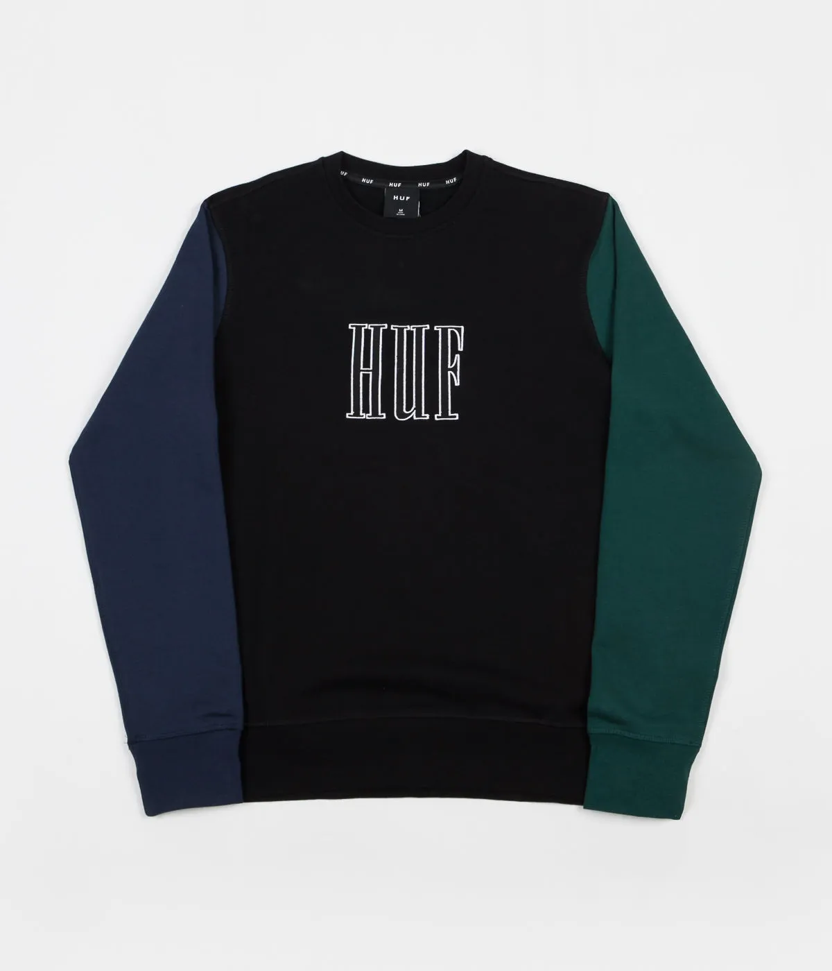 HUF Crevasse Crewneck Sweatshirt - Black