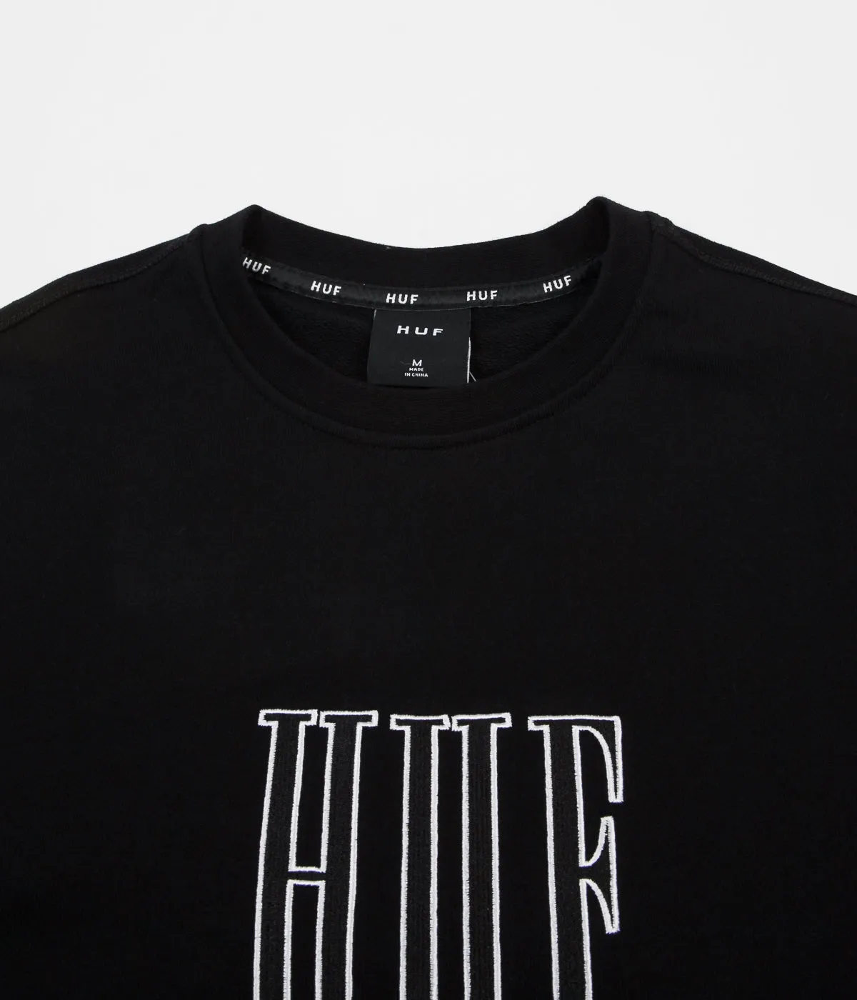 HUF Crevasse Crewneck Sweatshirt - Black