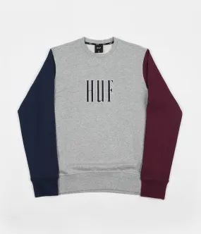 HUF Crevasse Crewneck Sweatshirt - Grey Heather