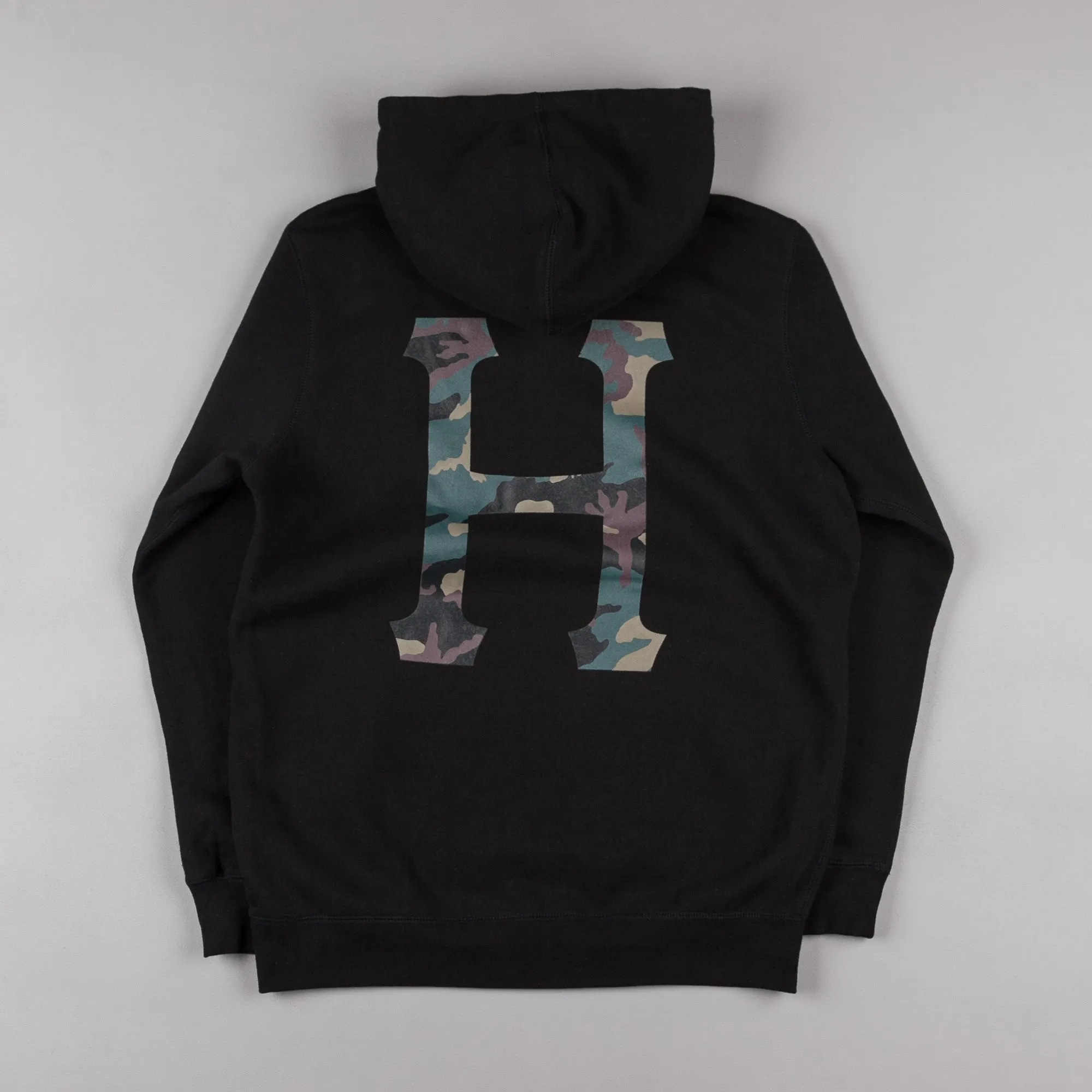 HUF Muted Military Classic H Hooded Sweatshirt - Black