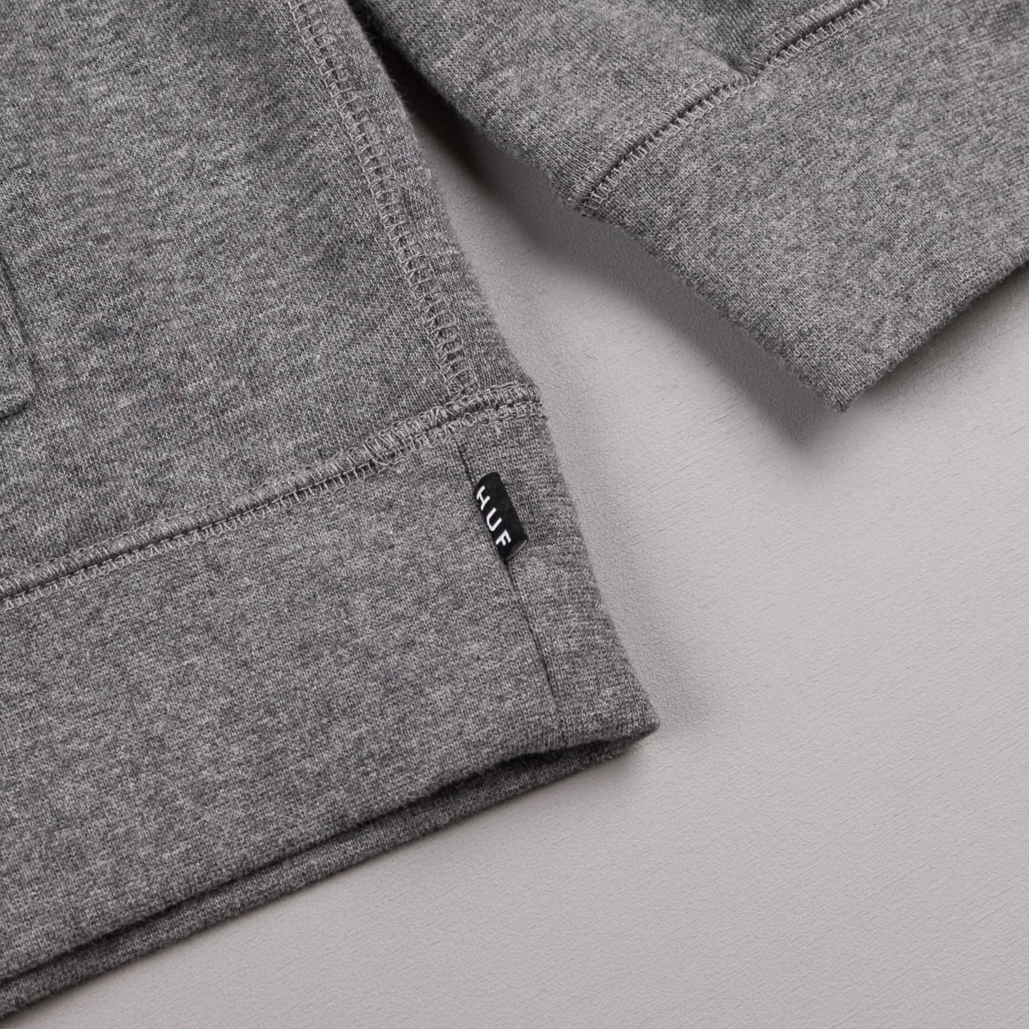 HUF Muted Military Classic H Hooded Sweatshirt - Grey Heather