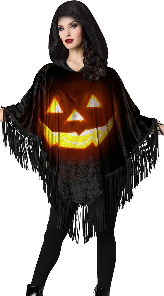 Jack-O-Lantern Poncho Costume