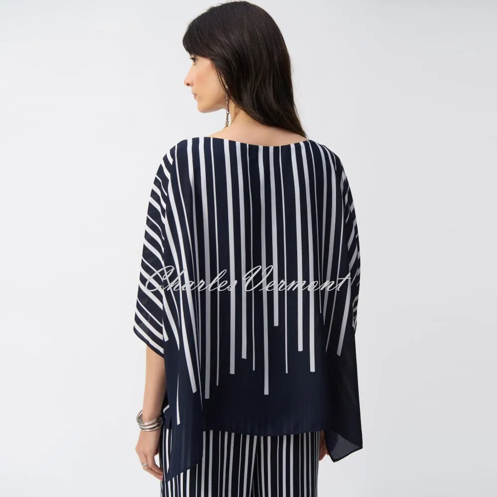 Joseph Ribkoff Abstract Print Poncho Top - Style 251180