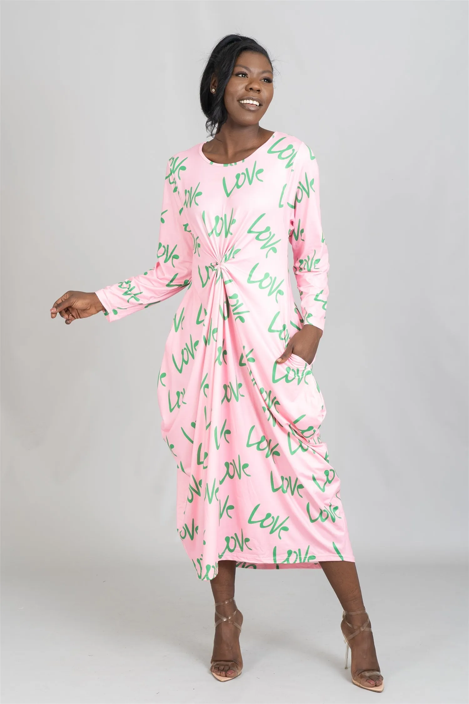 KaraChic CHH22109 Love Knit Maxi Dress