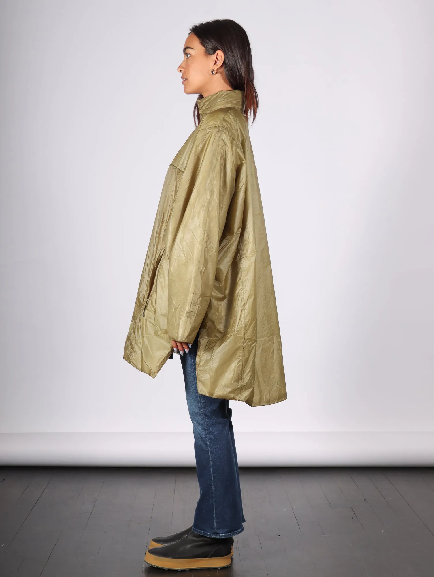 Kauto Insulated Poncho in Khaki by RAINS