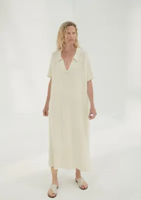 Knit Linen Dress, Natural