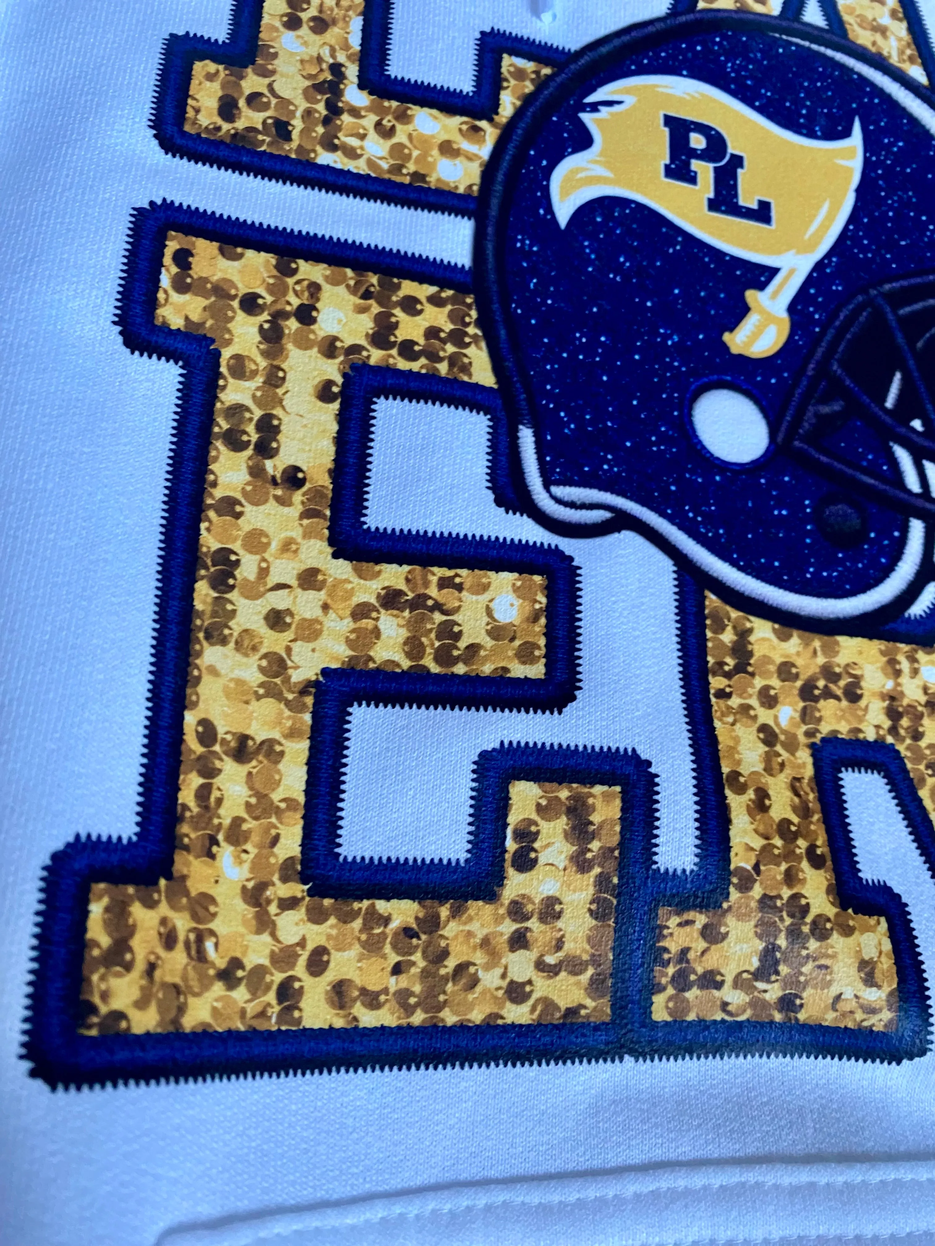 Lakers football hoodie 💙Faux Embroidery💛