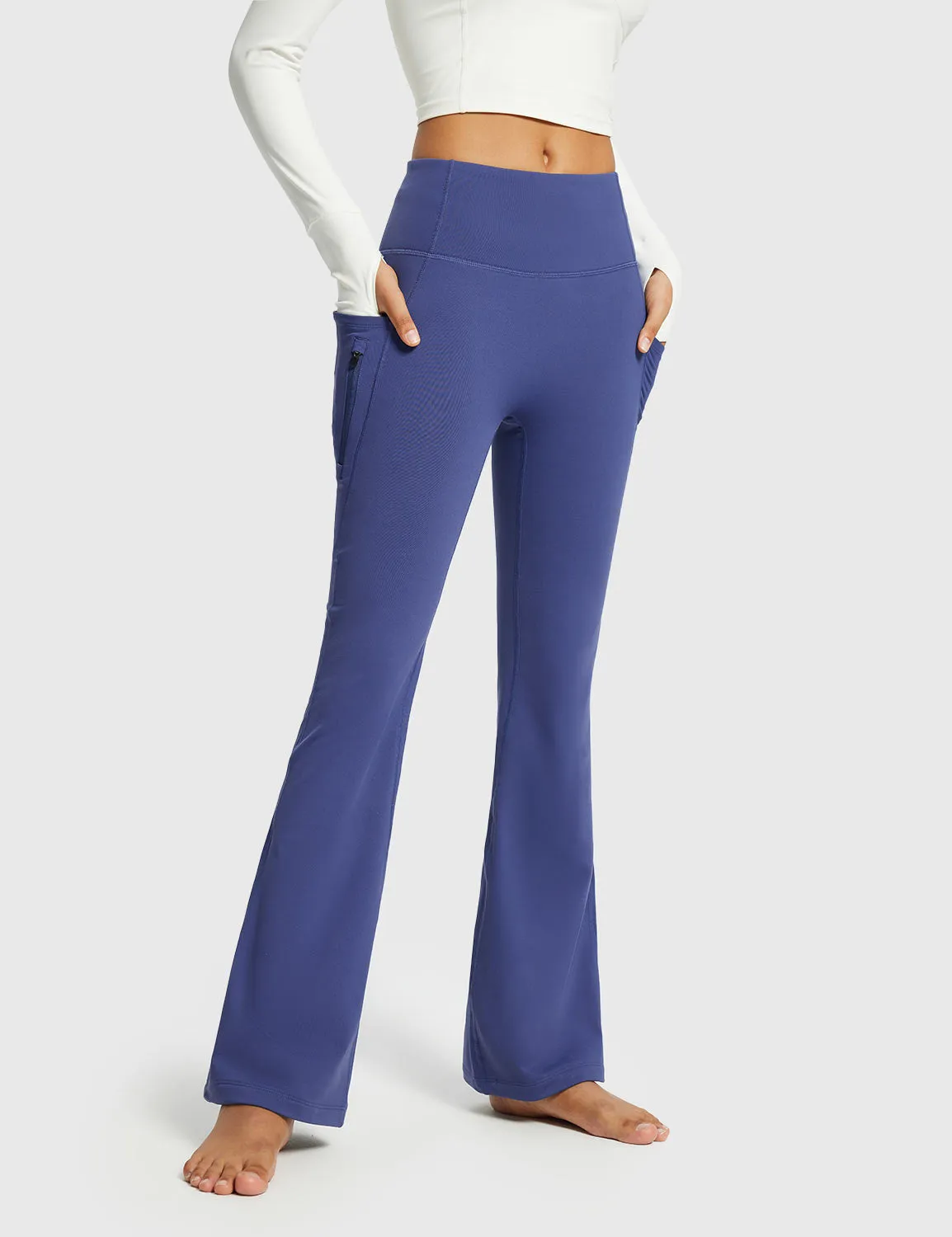 Laureate High-Rise Thermal Flared Pants