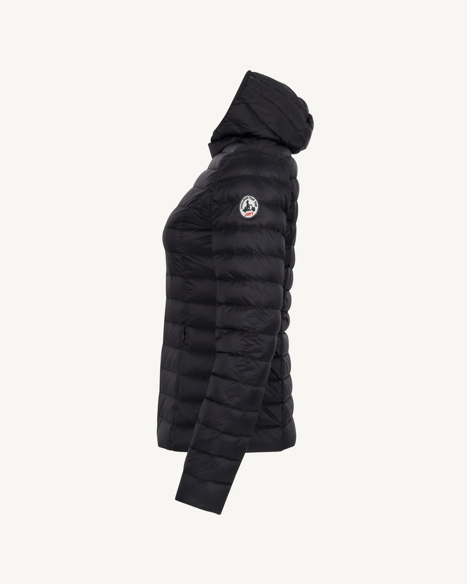 Lightweight hooded down jacket Black Cloe