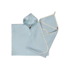 Linen Baby Towel & Poncho 2-Set