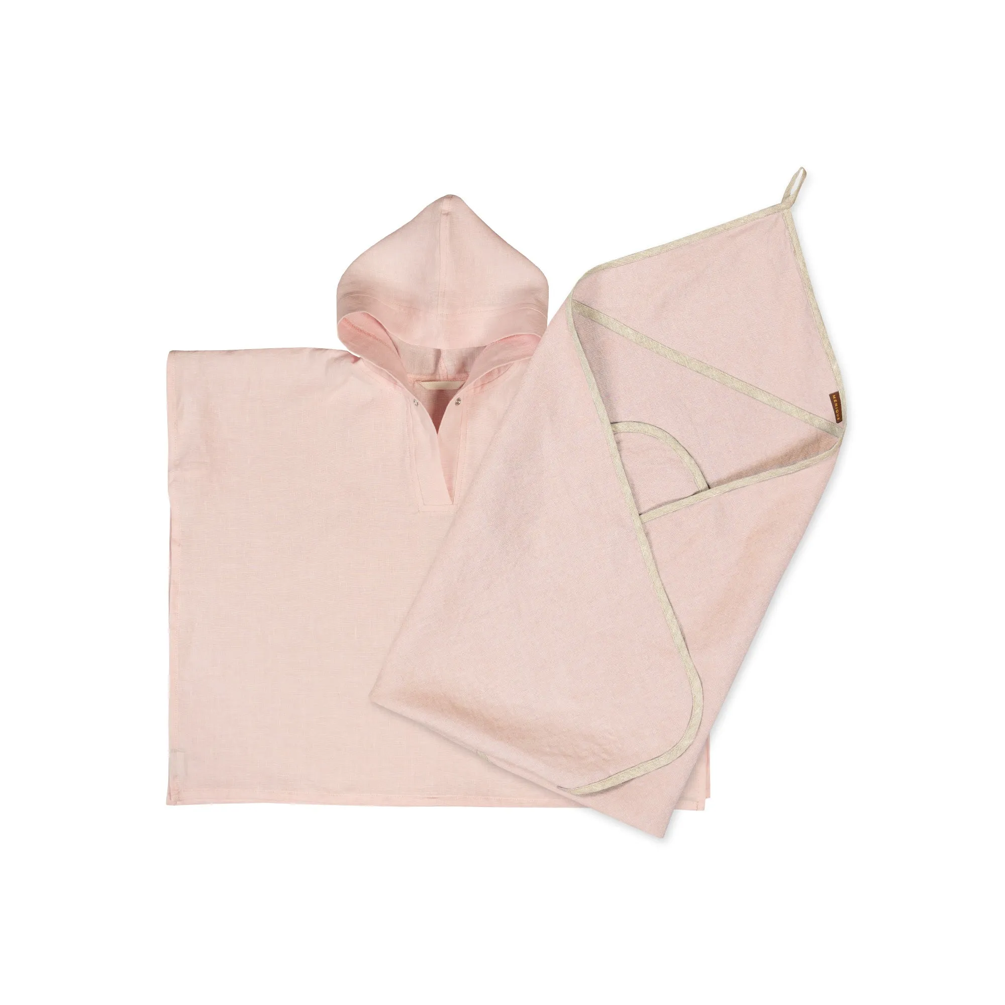 Linen Baby Towel & Poncho 2-Set