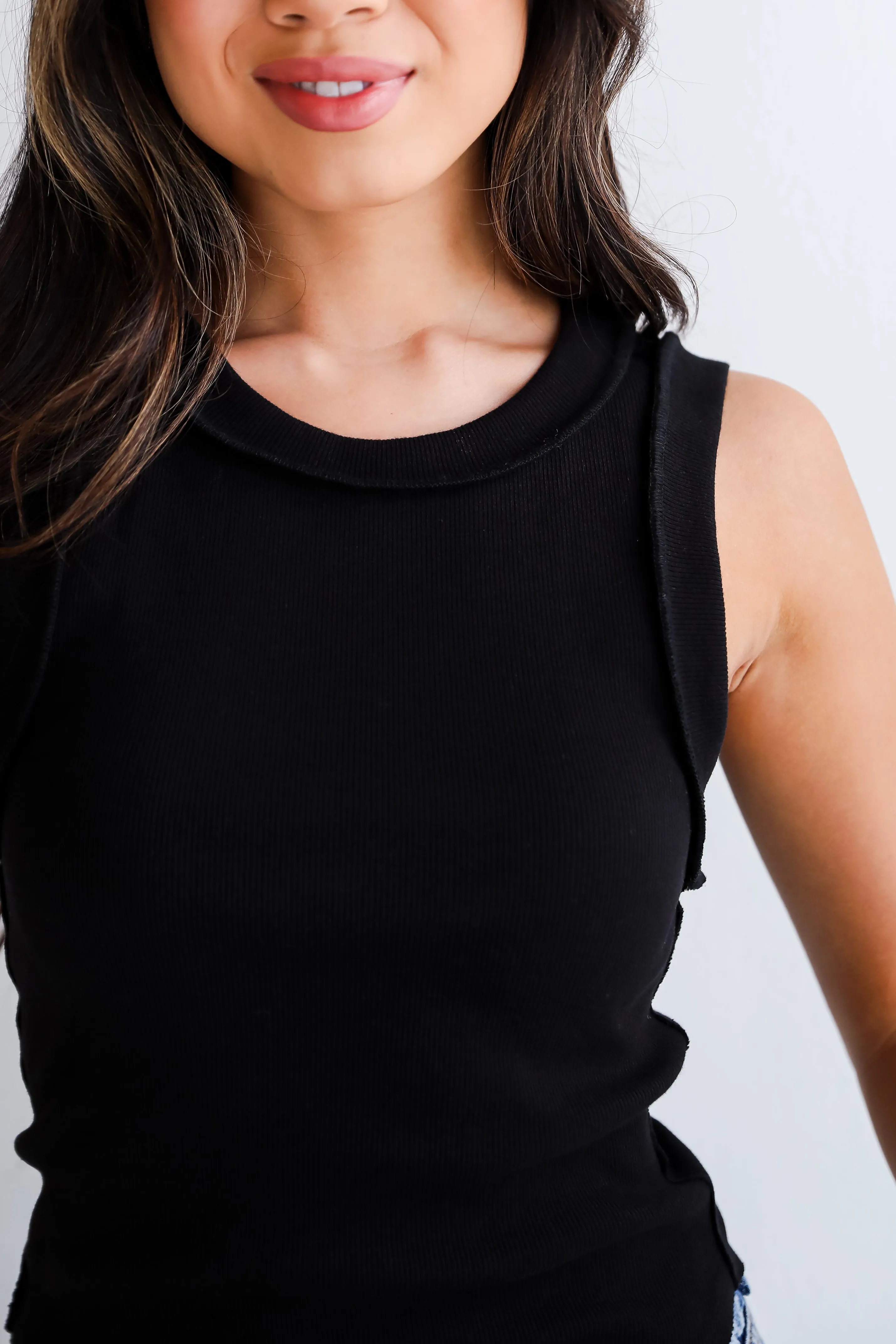 Maggie Exposed Seam Tank - DU DEAL