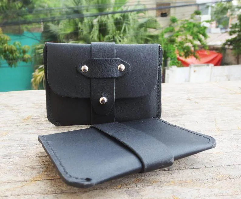 Minimalist Leather Wallet, Men Minimalist wallet Women Wallet, Minimalist Wallet Black Men Slim Wallet, Leather TACTICAL CARD HOLDER