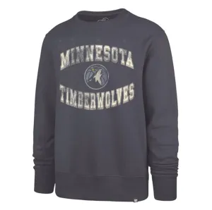 Minnesota Timberwolves '47 Brand Navy Union Arch Crewneck